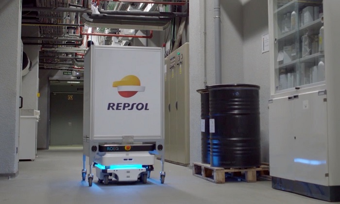 Vista de un robot del Repsol Technology Lab 